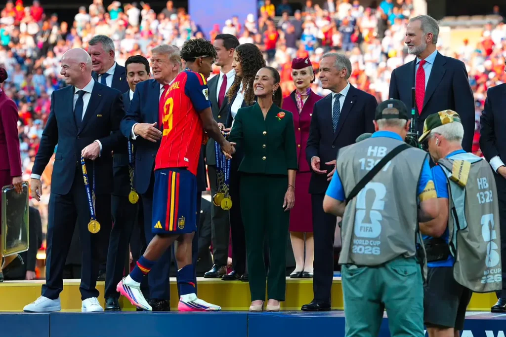Claudia Sheinbaum felicita a España por conquistar la Copa Mundial 2026, y a México por ser la «mejor sede»