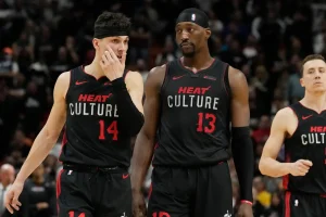 Tyler Herro y Bam Adebayo protagonizaron pelea tras cambio del Miami Heat